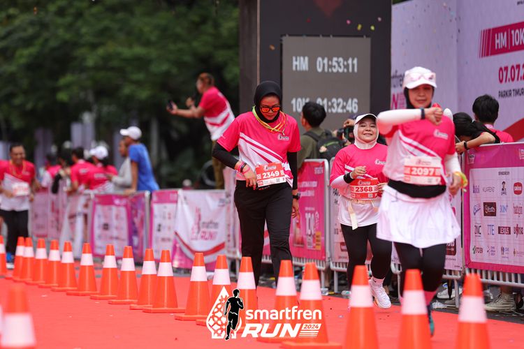 Race photo from Smartfren Run 2024