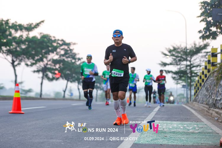 Race photo from BAF LIONS RUN 2024
