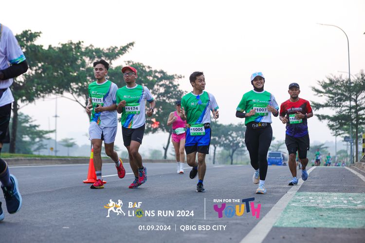 Race photo from BAF LIONS RUN 2024