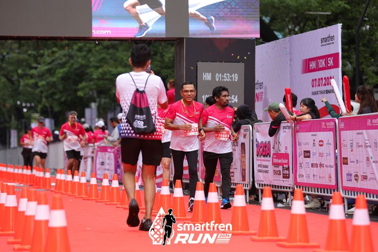 Race photo from Smartfren Run 2024