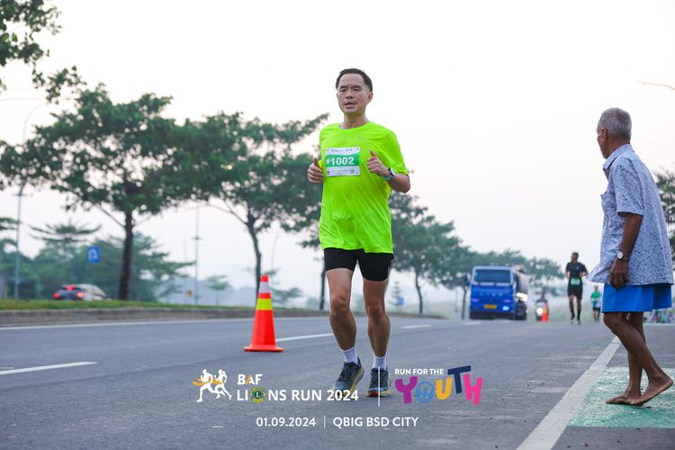 Race photo from BAF LIONS RUN 2024