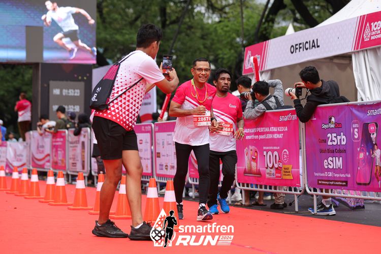 Race photo from Smartfren Run 2024