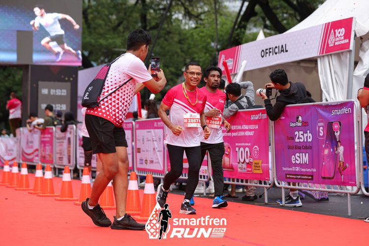 Race photo from Smartfren Run 2024