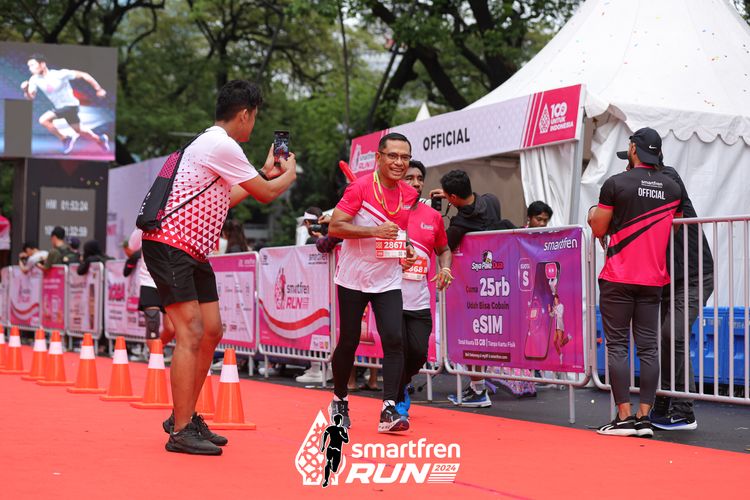 Race photo from Smartfren Run 2024