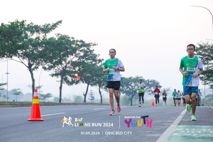 Race photo from BAF LIONS RUN 2024