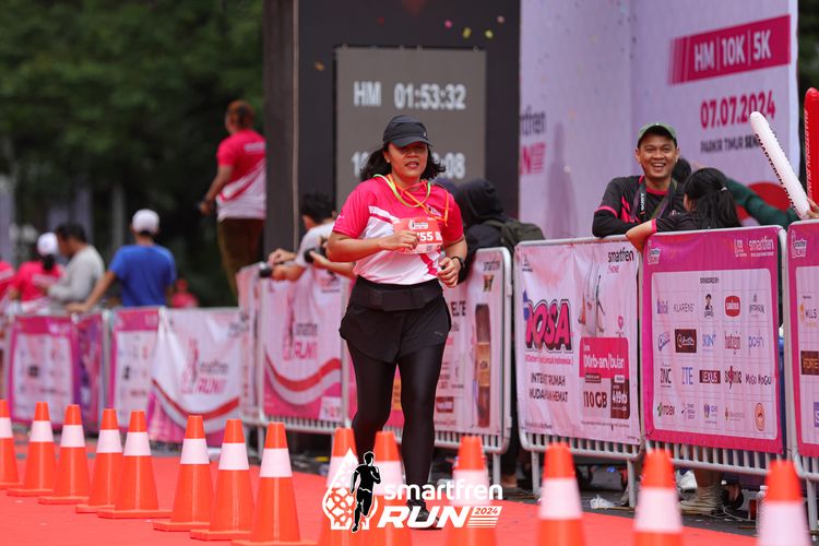 Race photo from Smartfren Run 2024