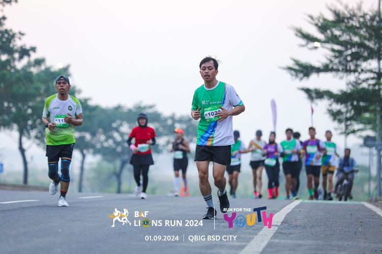 Race photo from BAF LIONS RUN 2024
