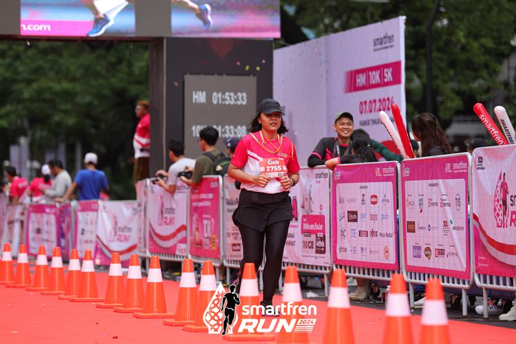 Race photo from Smartfren Run 2024
