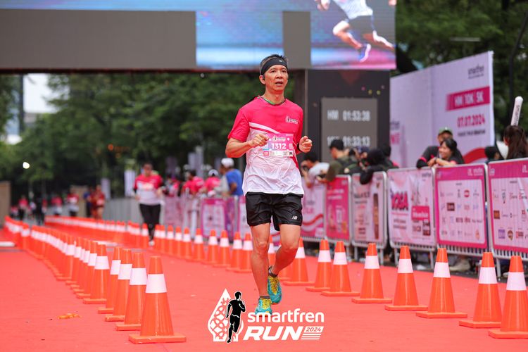 Race photo from Smartfren Run 2024