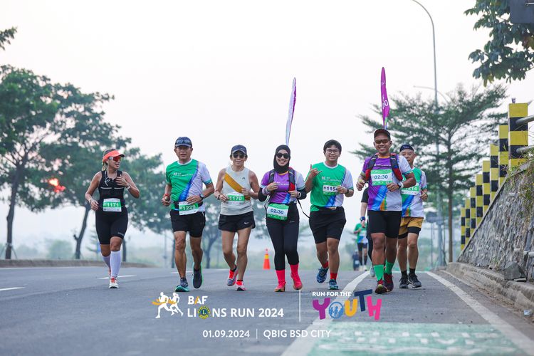 Race photo from BAF LIONS RUN 2024
