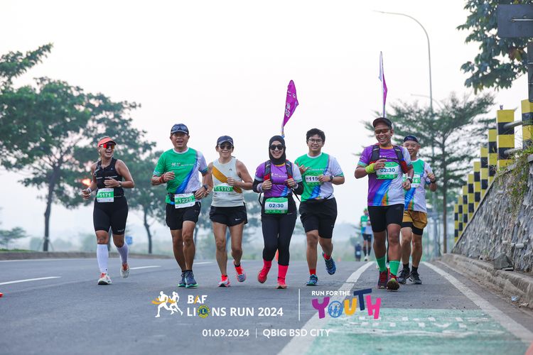 Race photo from BAF LIONS RUN 2024