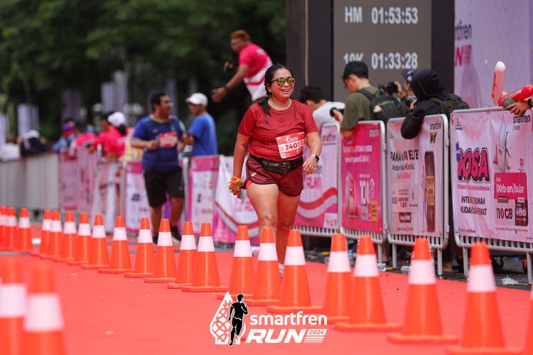 Race photo from Smartfren Run 2024