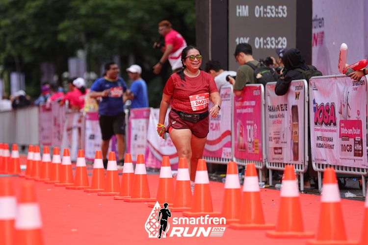 Race photo from Smartfren Run 2024