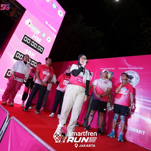 Race photo from SMARTFREN RUN 2026