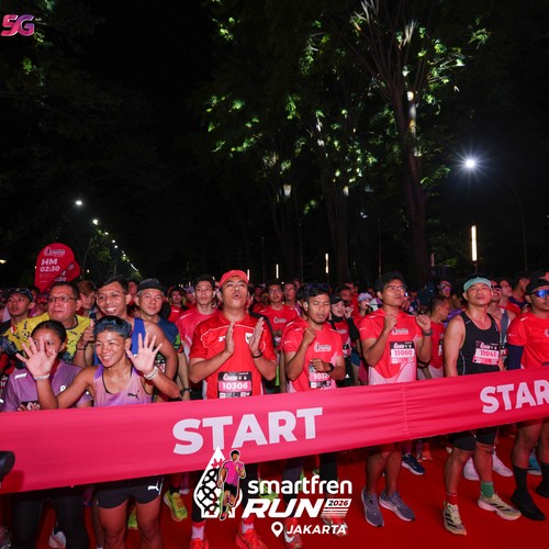 Race photo from SMARTFREN RUN 2026