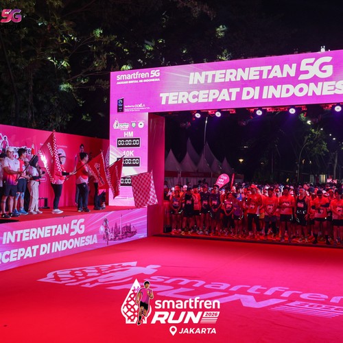 Race photo from SMARTFREN RUN 2026