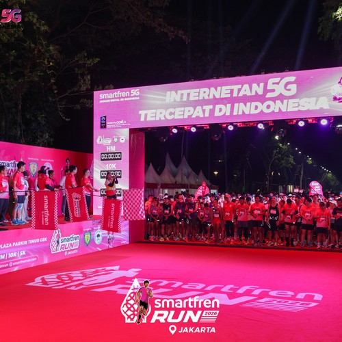 Race photo from SMARTFREN RUN 2026