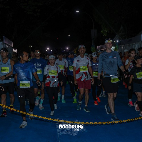Race photo from BOGORUN 2026