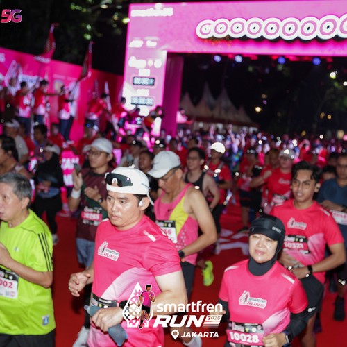Race photo from SMARTFREN RUN 2026