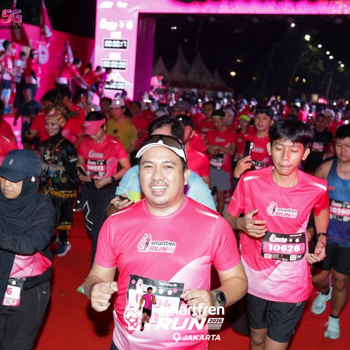 Race photo from SMARTFREN RUN 2026