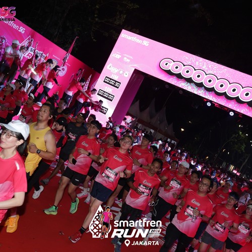 Race photo from SMARTFREN RUN 2026