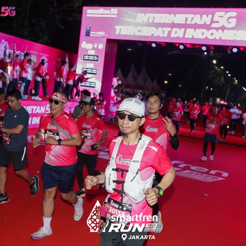 Race photo from SMARTFREN RUN 2026