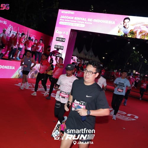 Race photo from SMARTFREN RUN 2026