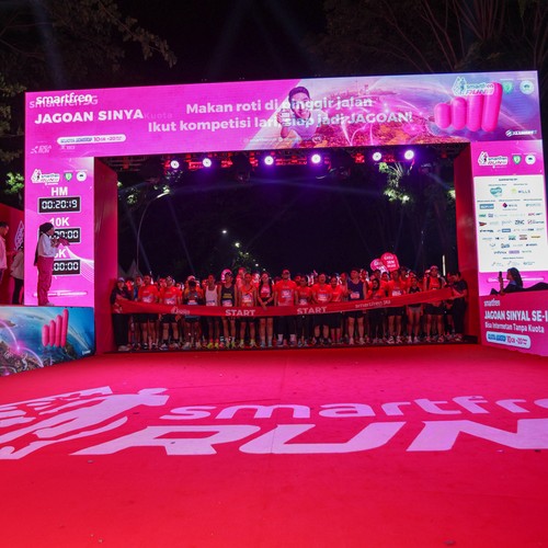 Race photo from SMARTFREN RUN 2026