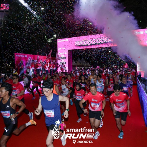 Race photo from SMARTFREN RUN 2026