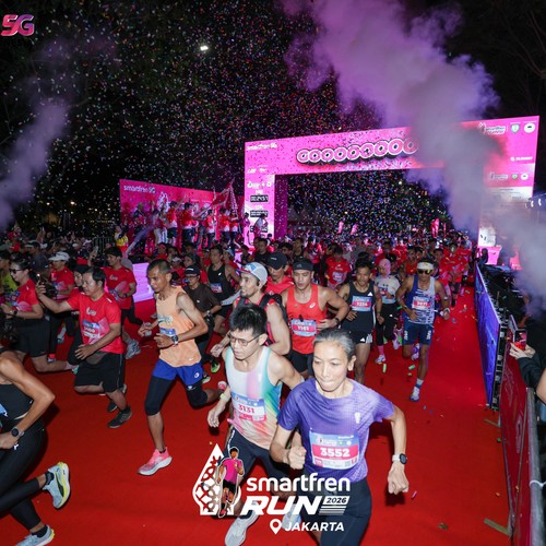Race photo from SMARTFREN RUN 2026
