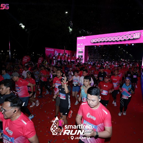 Race photo from SMARTFREN RUN 2026