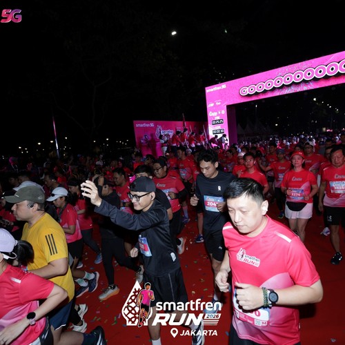 Race photo from SMARTFREN RUN 2026