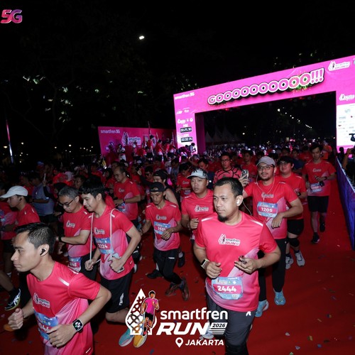 Race photo from SMARTFREN RUN 2026