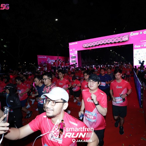Race photo from SMARTFREN RUN 2026