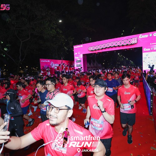 Race photo from SMARTFREN RUN 2026