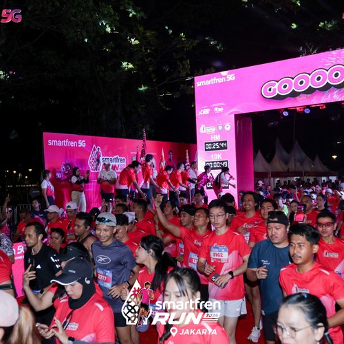 Race photo from SMARTFREN RUN 2026
