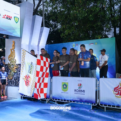 Race photo from BOGORUN 2026