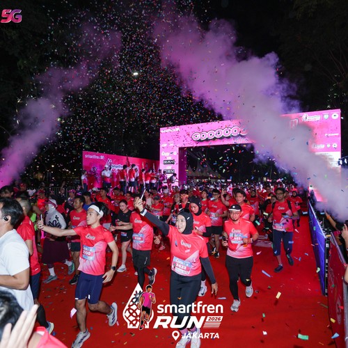 Race photo from SMARTFREN RUN 2026