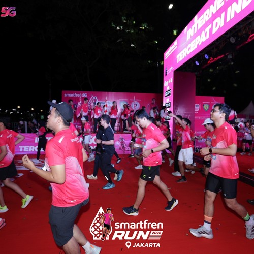 Race photo from SMARTFREN RUN 2026