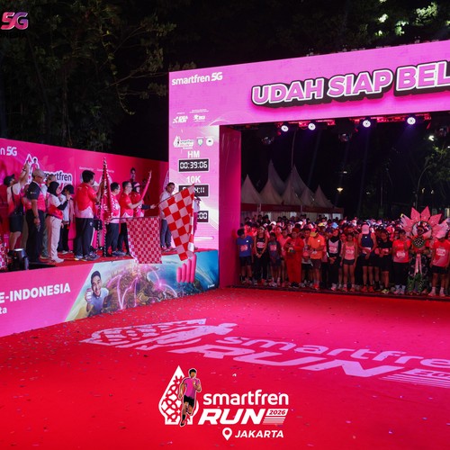 Race photo from SMARTFREN RUN 2026