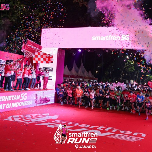 Race photo from SMARTFREN RUN 2026
