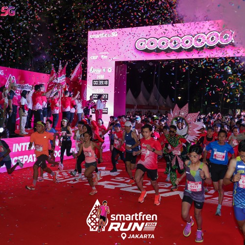 Race photo from SMARTFREN RUN 2026