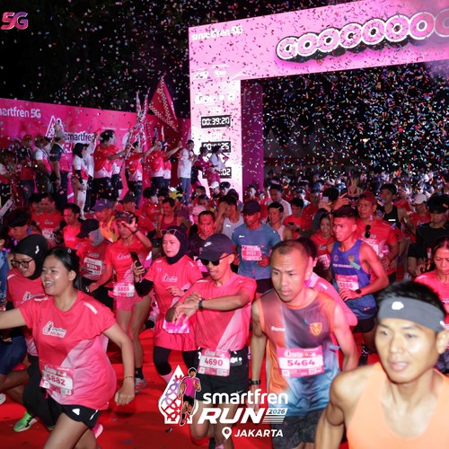 Race photo from SMARTFREN RUN 2026