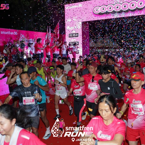 Race photo from SMARTFREN RUN 2026