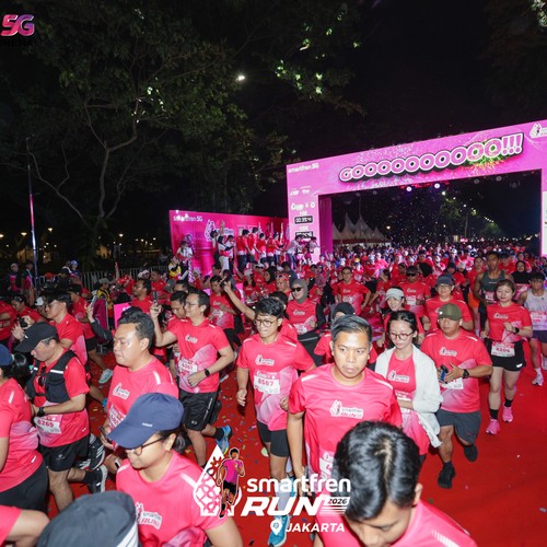 Race photo from SMARTFREN RUN 2026