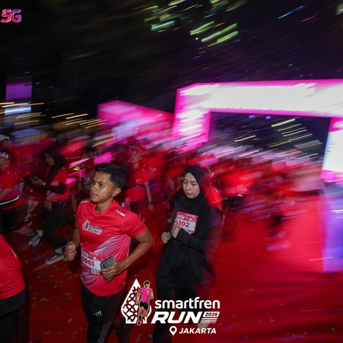 Race photo from SMARTFREN RUN 2026
