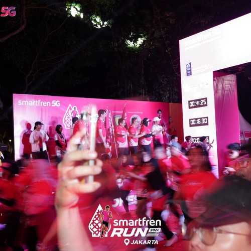 Race photo from SMARTFREN RUN 2026