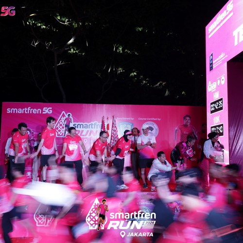 Race photo from SMARTFREN RUN 2026