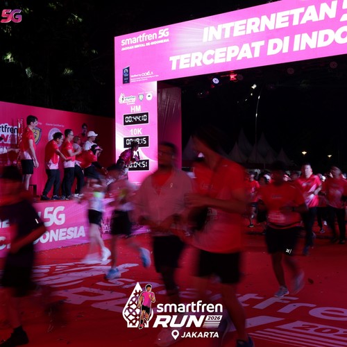 Race photo from SMARTFREN RUN 2026