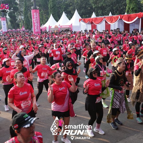 Race photo from SMARTFREN RUN 2026